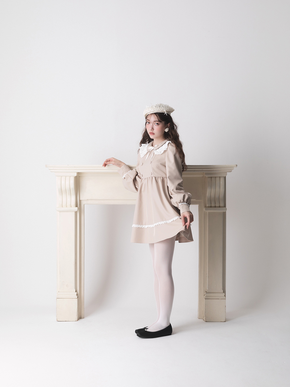 【BUBBLES BOUTIQUE】trench flare onepiece
