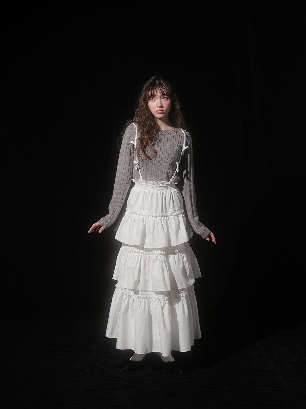 【BUBBLES BOUTIQUE】tiered skirt