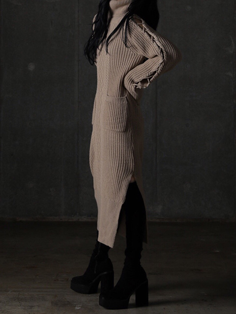 Melt The Lady ハイネックバックオープンニットワンピース Sparkling Mall Online Store