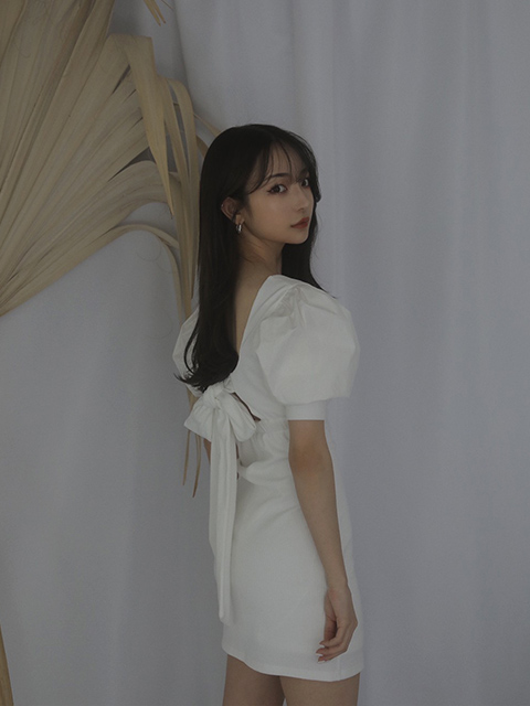 Melt The Lady バックリボンリブワンピース Sparkling Mall Online Store