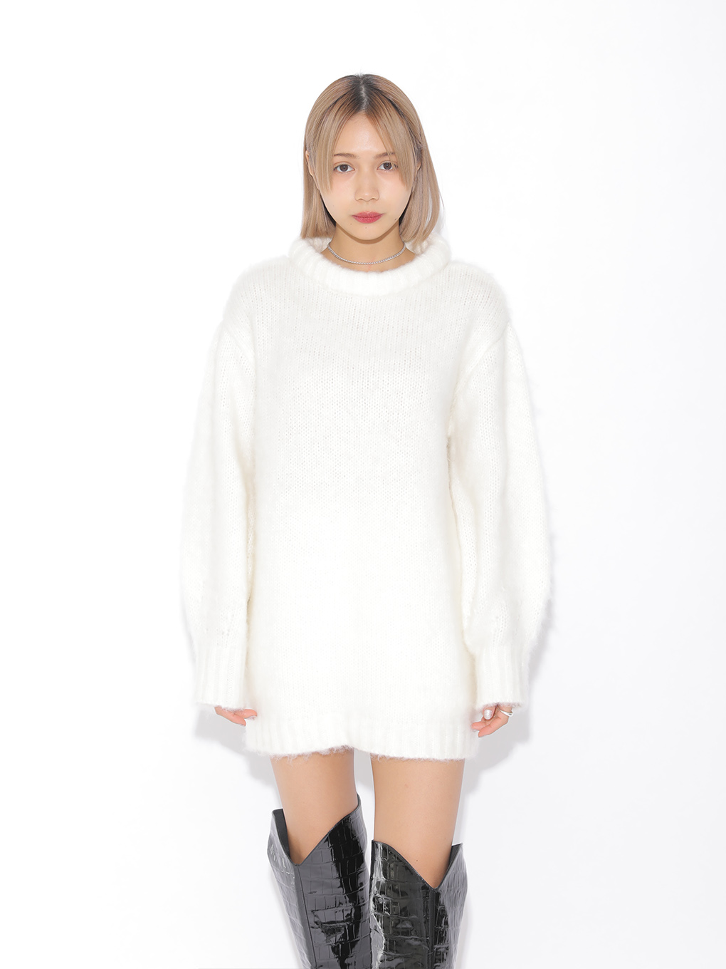 Melt The Lady チャンキーモヘアワンピース Sparkling Mall Online Store