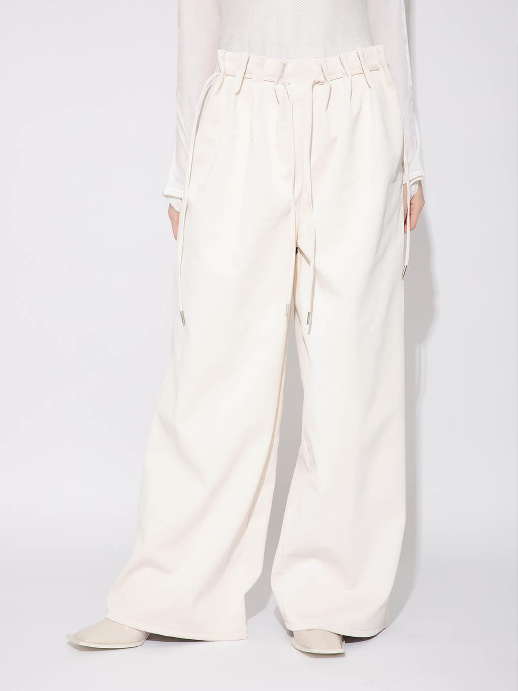 Melt The Lady ギャザートゥワイドレッグパンツ Rehda Com