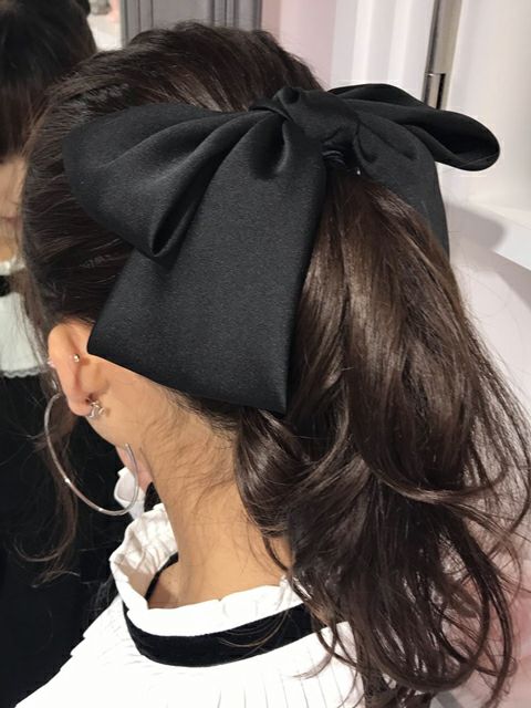 【BUBBLES】サテンリボンヘアゴム