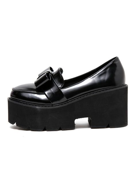 【BUBBLES】フロントリボンローファー