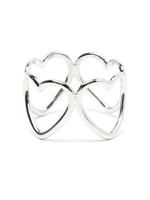 【BUBBLES】ハート4連リング