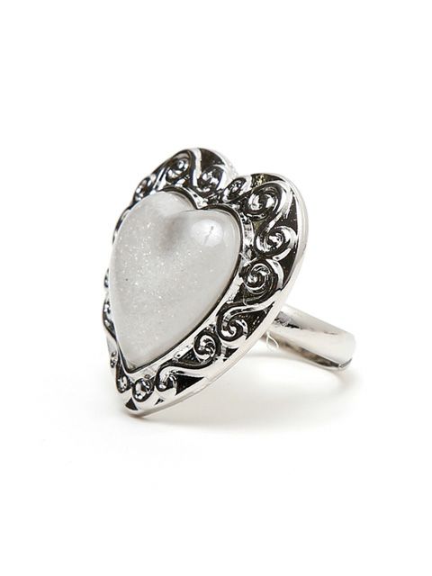 【BUBBLES】ハートストーンリング