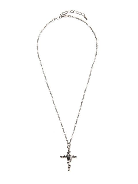 【BUBBLES】ローズクロスネックレス