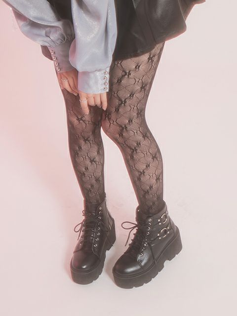 【BUBBLES】レースタイツ