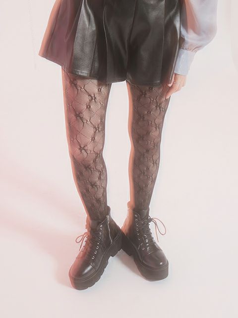 【BUBBLES】レースタイツ