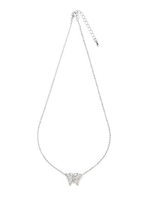 【BUBBLES】バタフライストーンネックレス