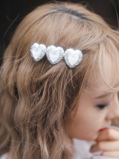 【BUBBLES】ハートストーンバレッタ