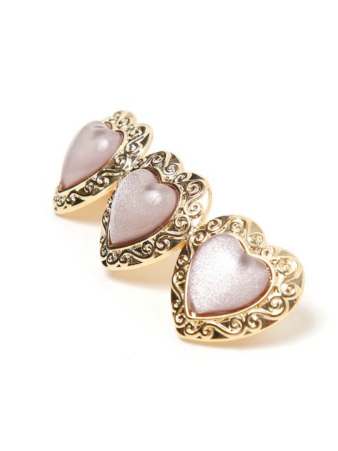 【BUBBLES】ハートストーンバレッタ