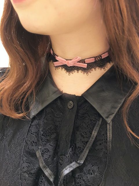 【BUBBLES】リボンレースチョーカー