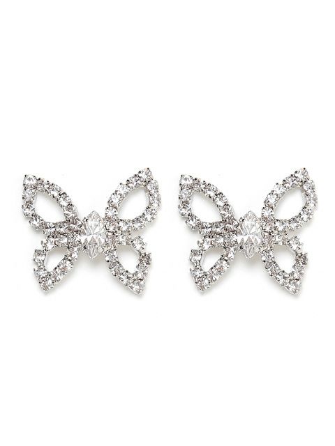 【BUBBLES】バタフライストーンピアス