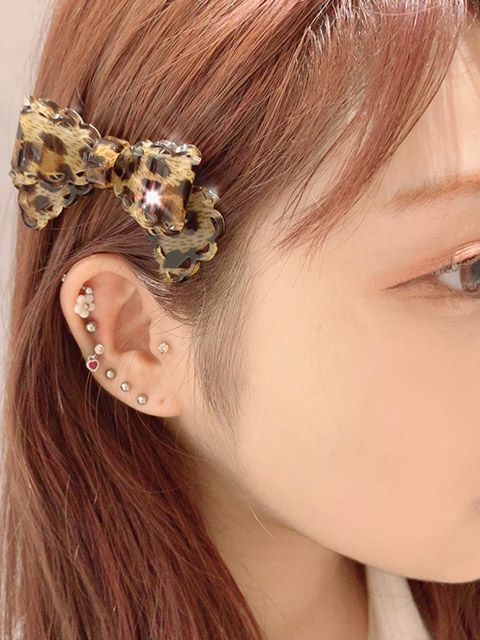 【BUBBLES】アクリルリボンバレッタ