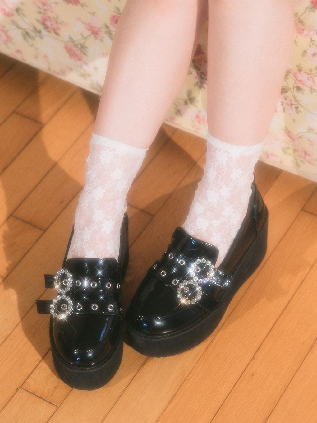 【BUBBLES】ダブルベルトローファー