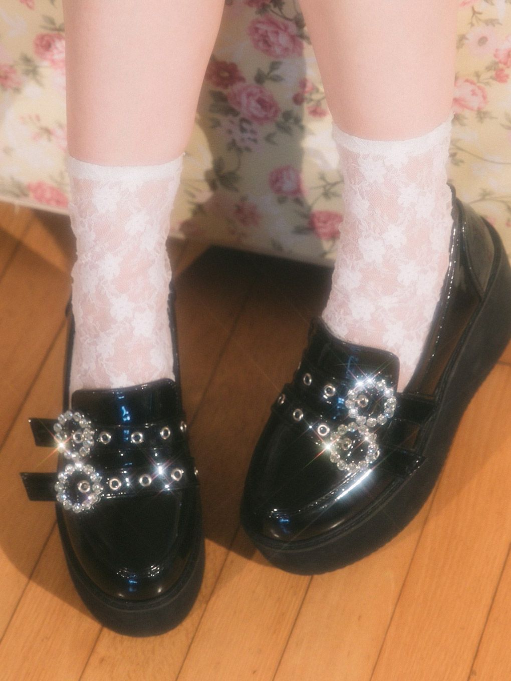 【BUBBLES】ダブルベルトローファー