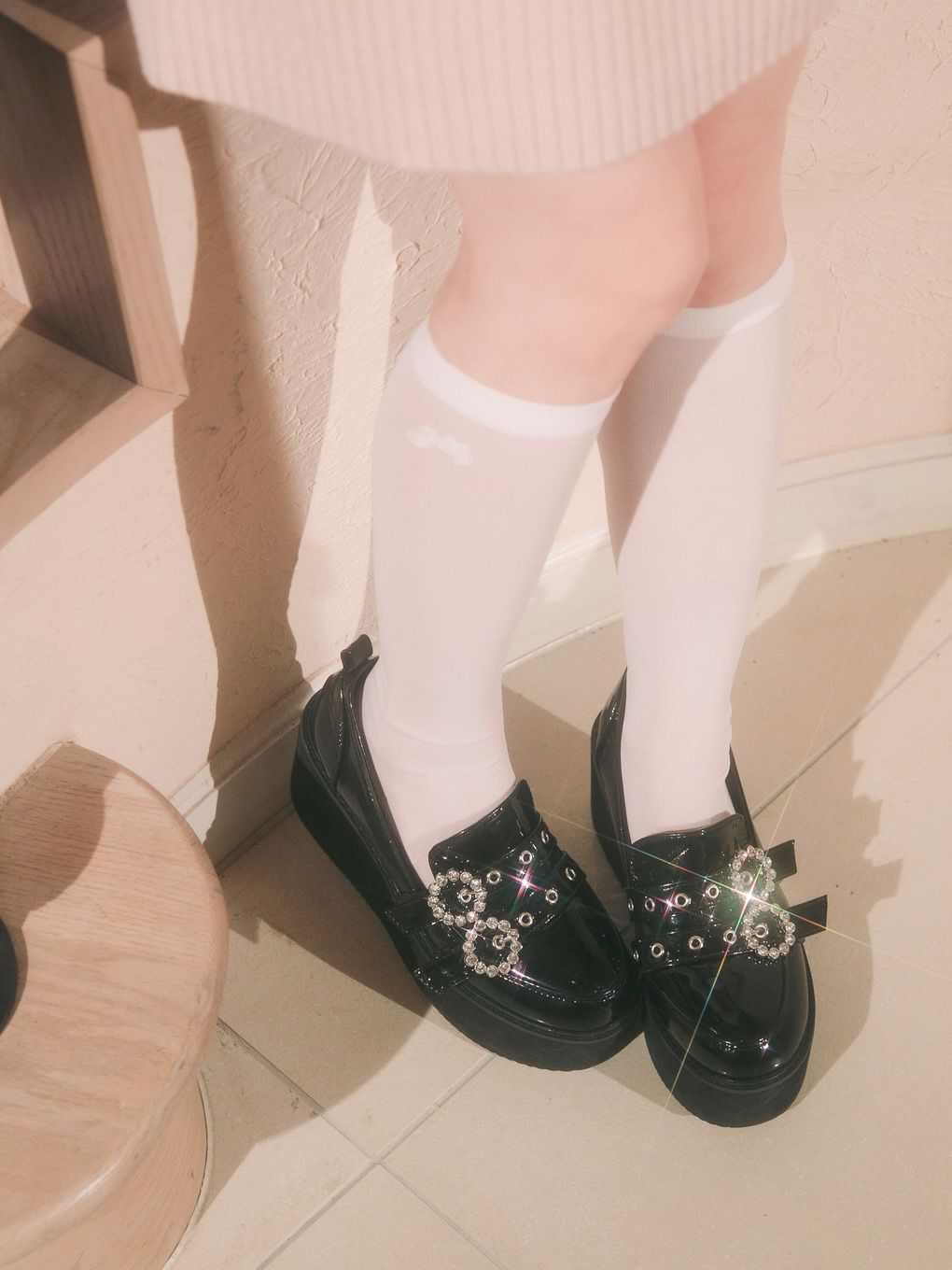 【BUBBLES】ダブルベルトローファー