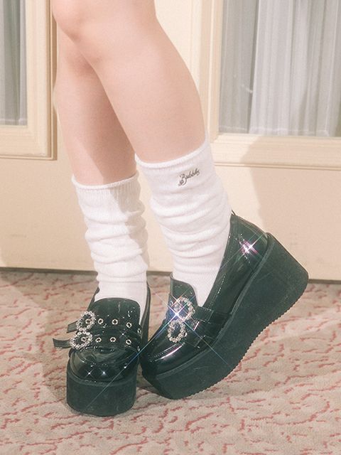 【BUBBLES】ダブルベルトローファー