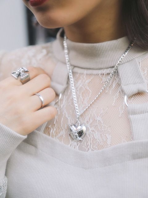 【BUBBLES】チェーンハートネックレス