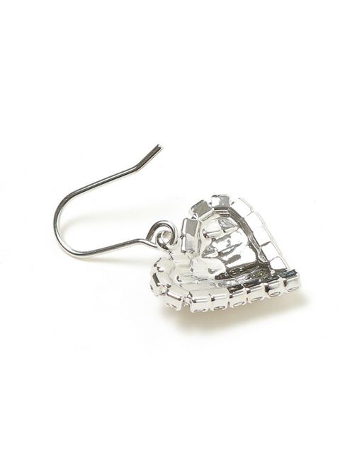 【BUBBLES】ハートビジューピアス