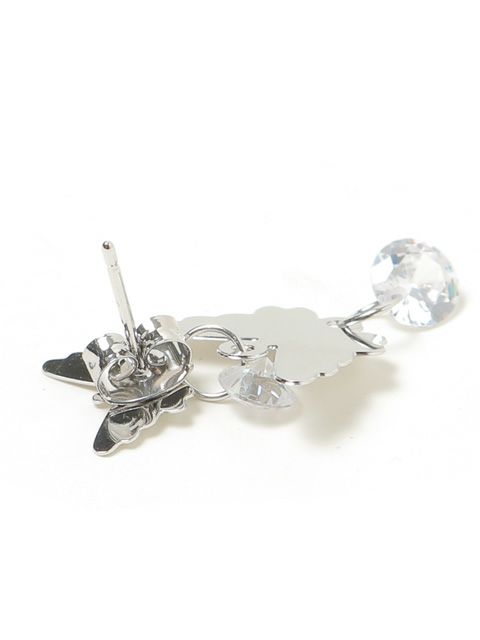 【BUBBLES】バタフライラインドアップピアス