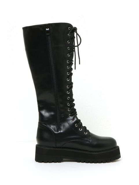 【BUBBLES】ローヒールロングブーツ