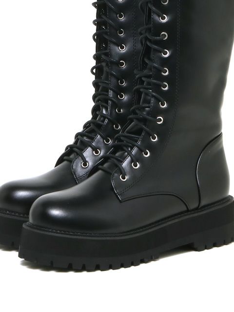 【BUBBLES】ローヒールロングブーツ