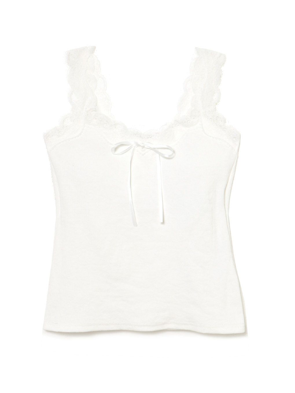 【BUBBLES】カップ付きリブキャミ