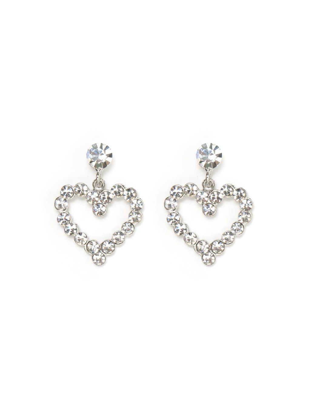 【BUBBLES】タイニーハートビジューピアス