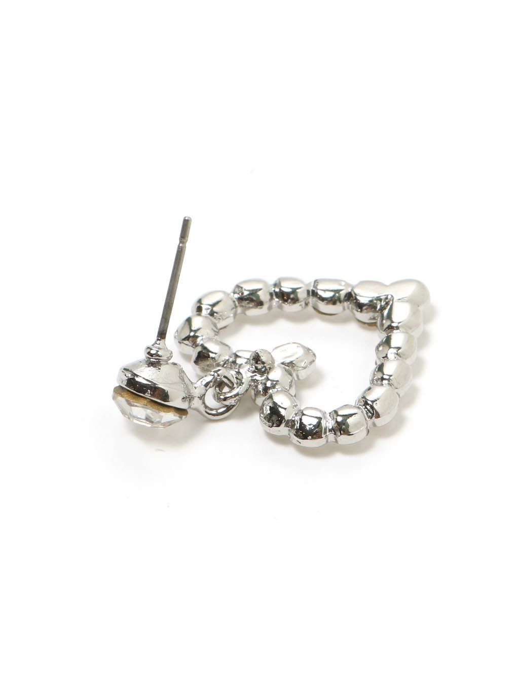 【BUBBLES】タイニーハートビジューピアス