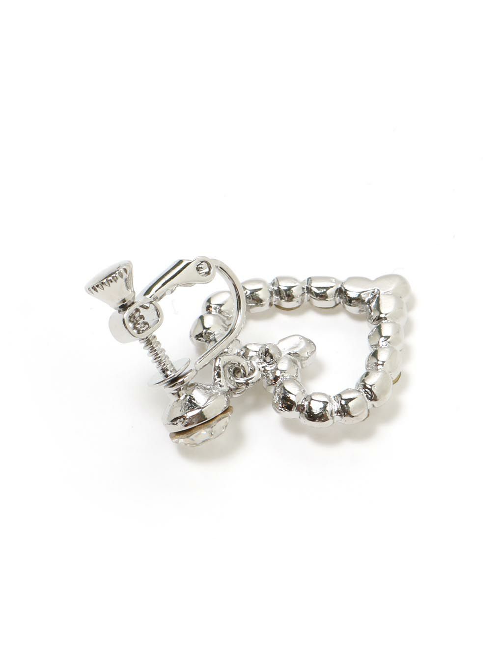 【BUBBLES】タイニーハートビジューイヤリング