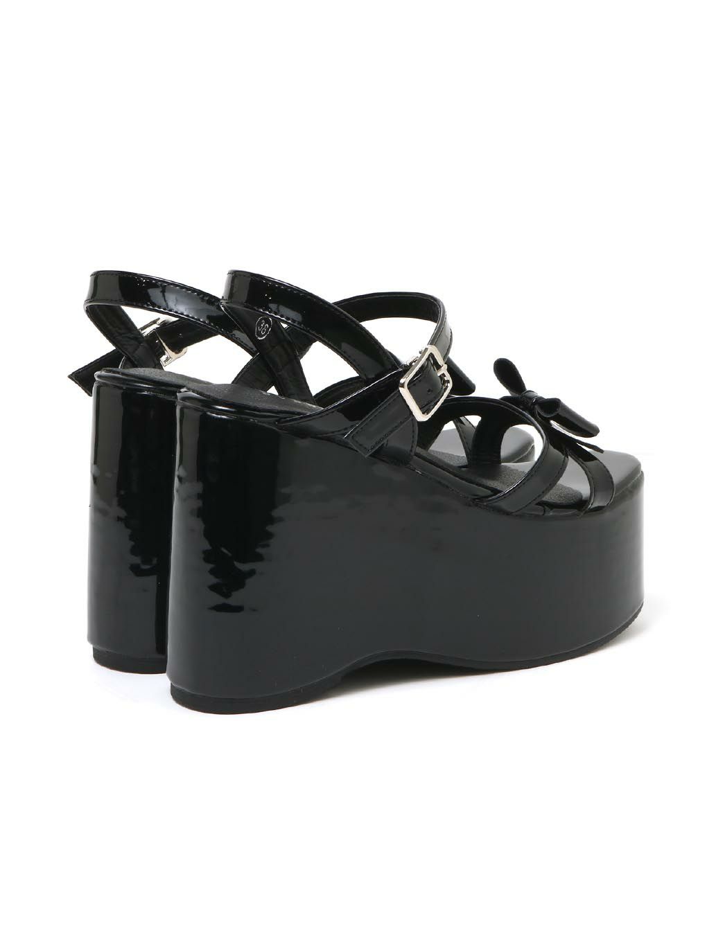 【BUBBLES】リボンストラップサンダル