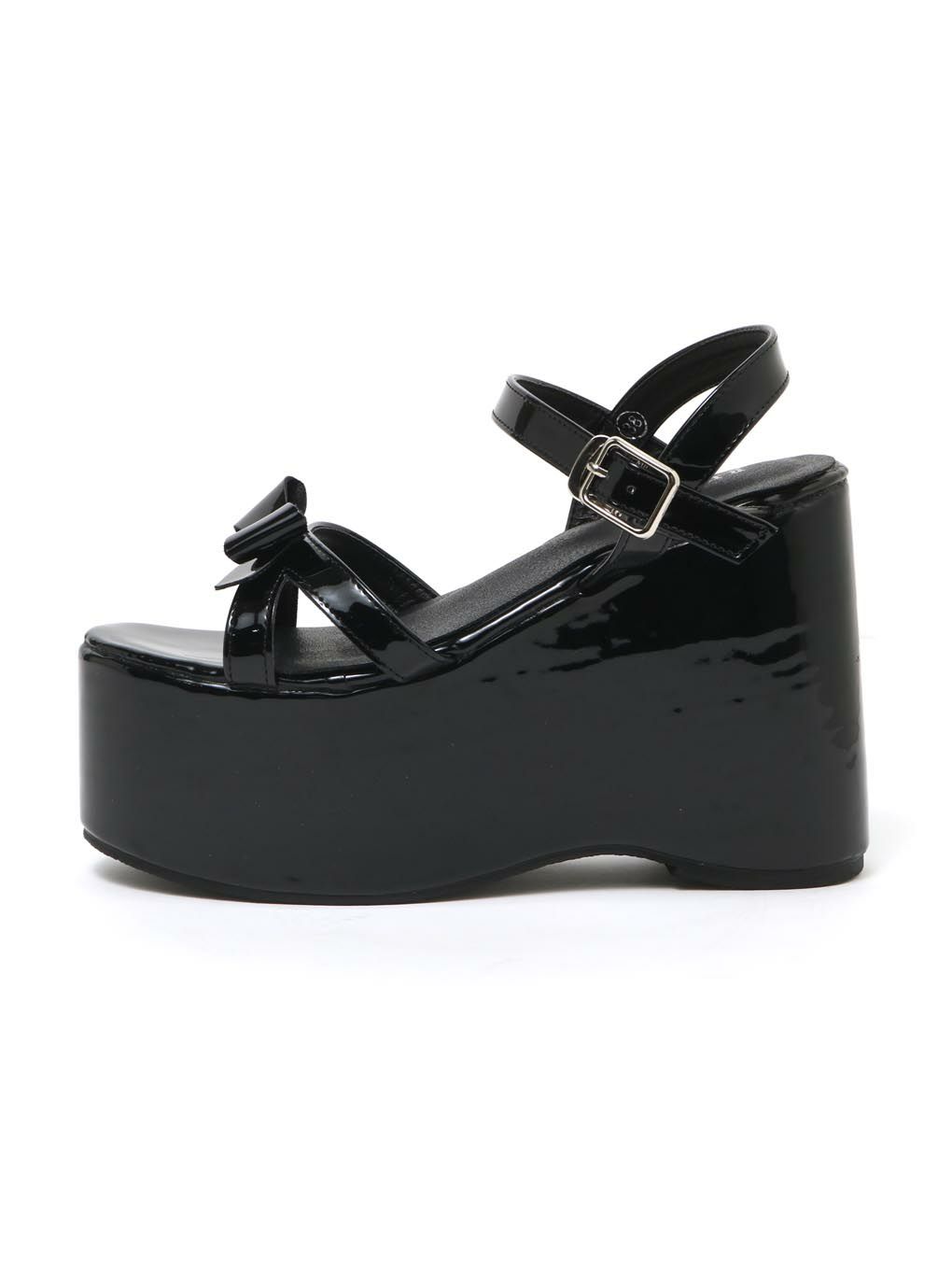 【BUBBLES】リボンストラップサンダル