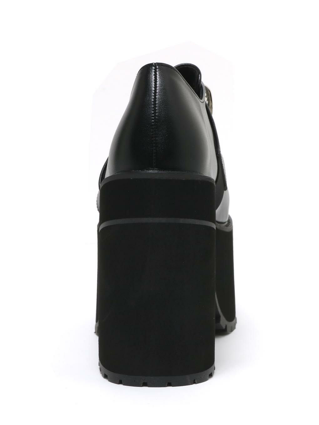 【BUBBLES】スクエアバックル厚底ローファー