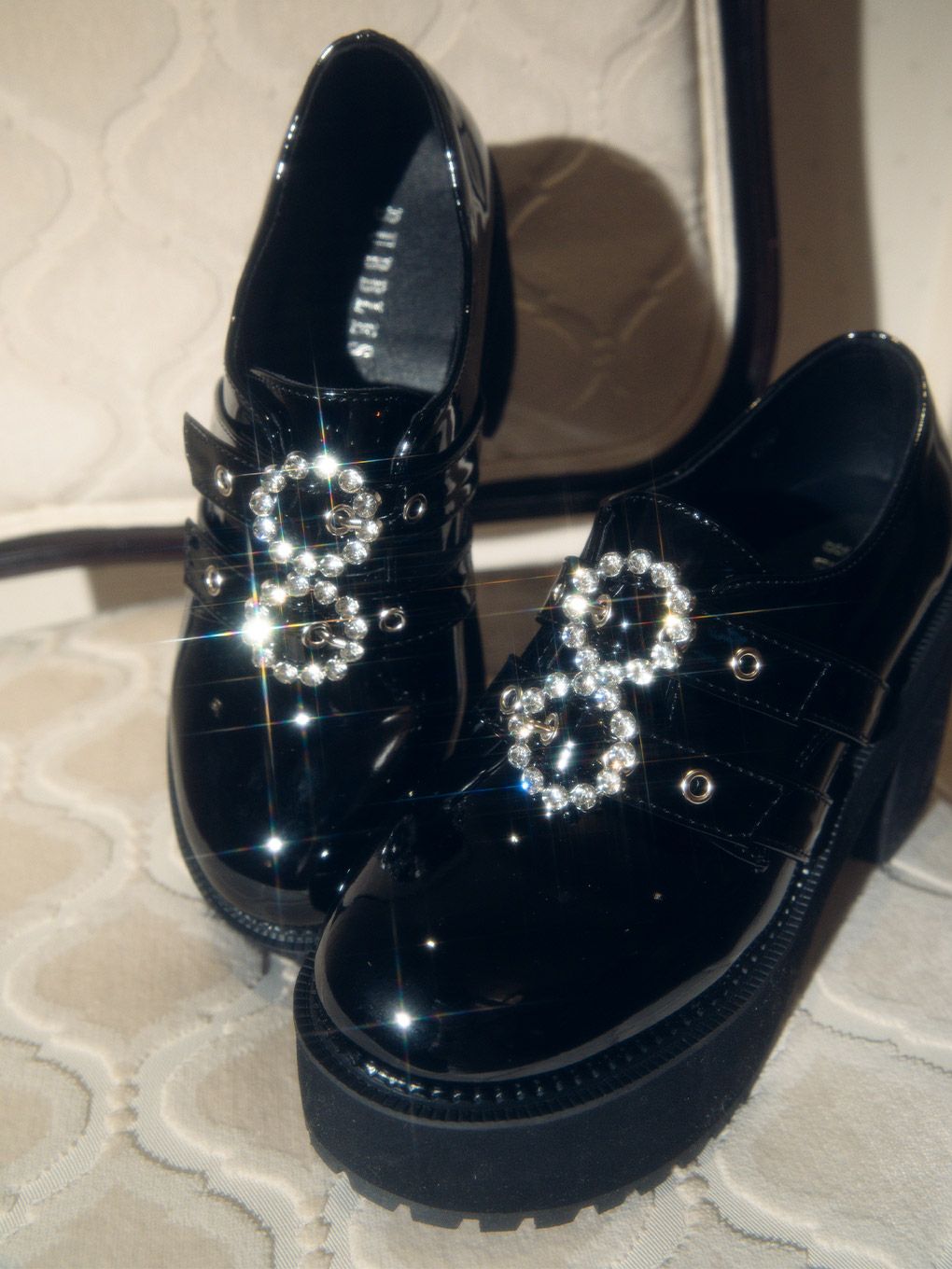 【BUBBLES】ダブルバックルシューズ