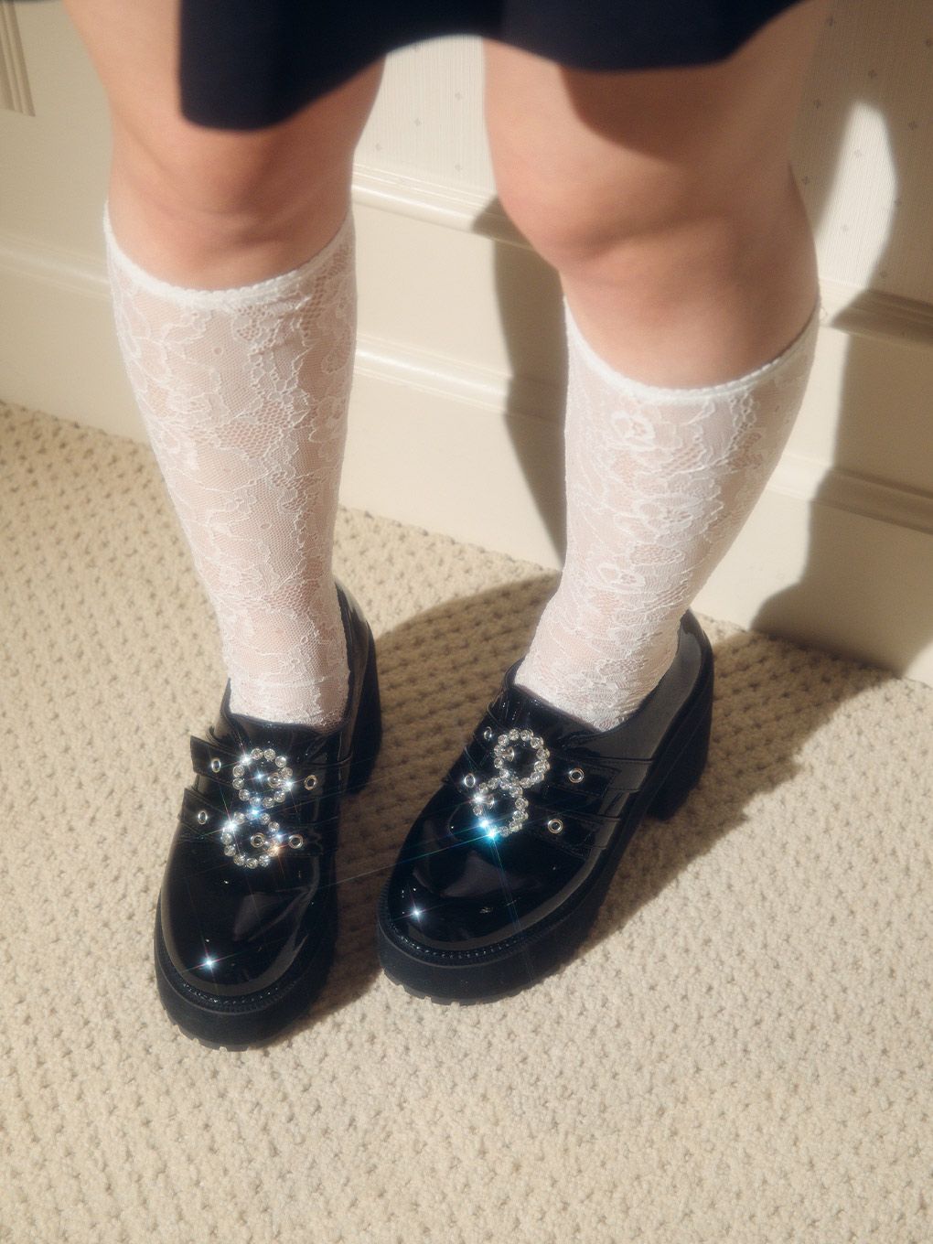 【BUBBLES】ダブルバックルシューズ