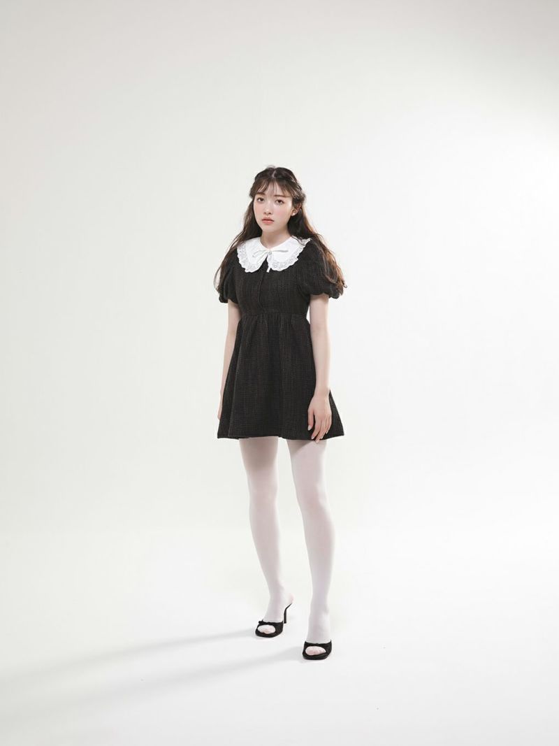 BUBBLES BOUTIQUE】puff flare onepiece | sparkling mall online store