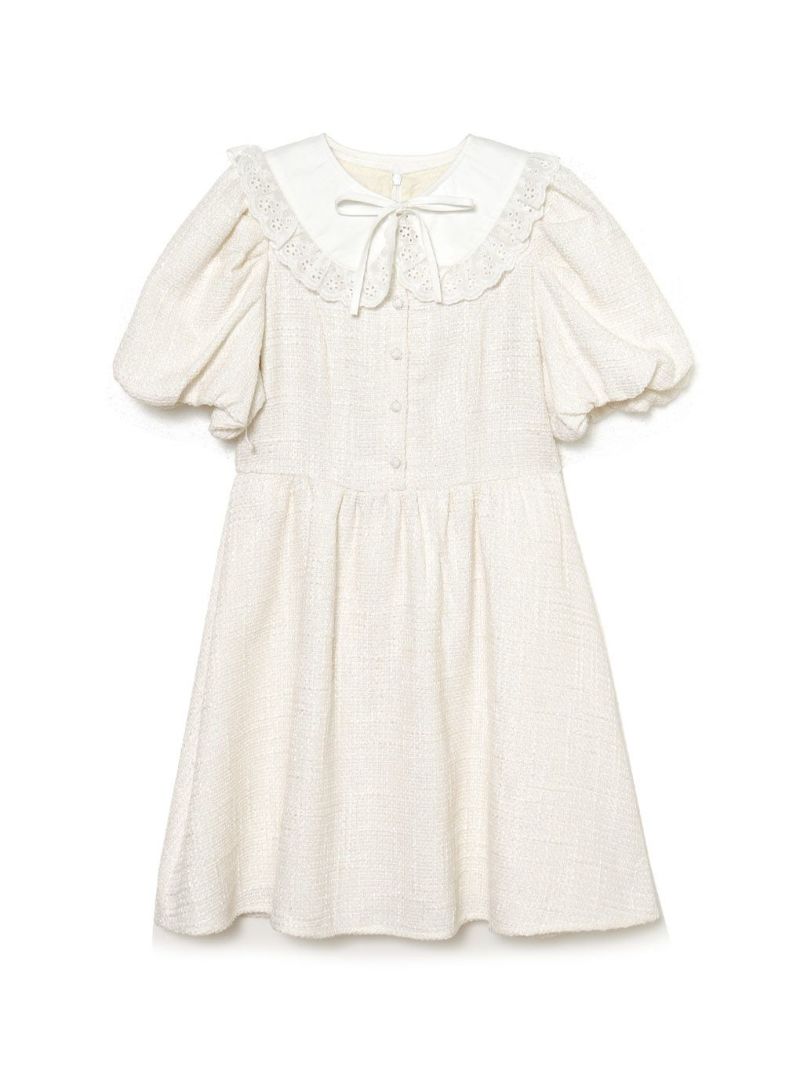 【BUBBLES BOUTIQUE】puff flare onepiece | sparkling mall online store