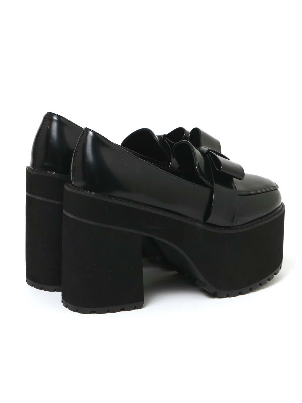 【BUBBLES】リボン厚底ローファー