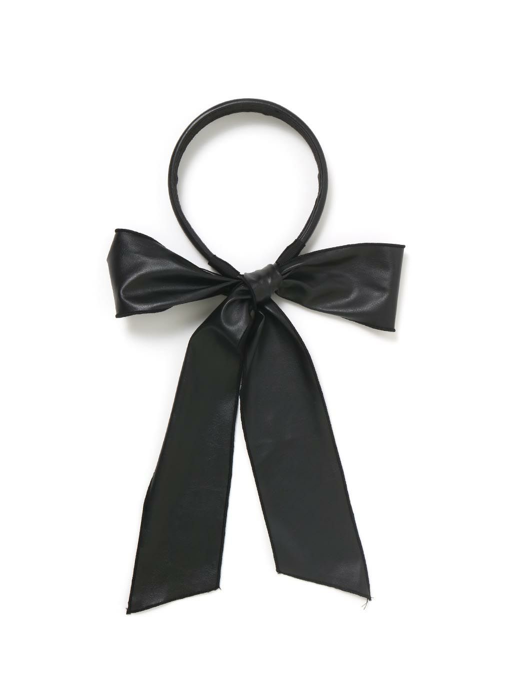 【BUBBLES】レザーリボンカチューシャ