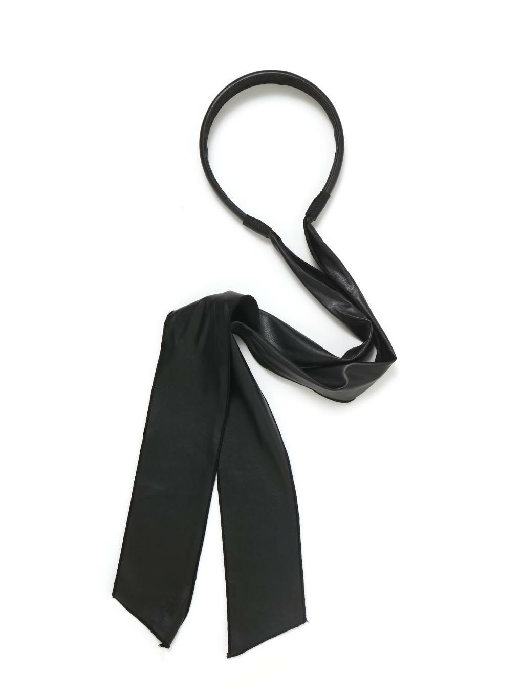 【BUBBLES】レザーリボンカチューシャ