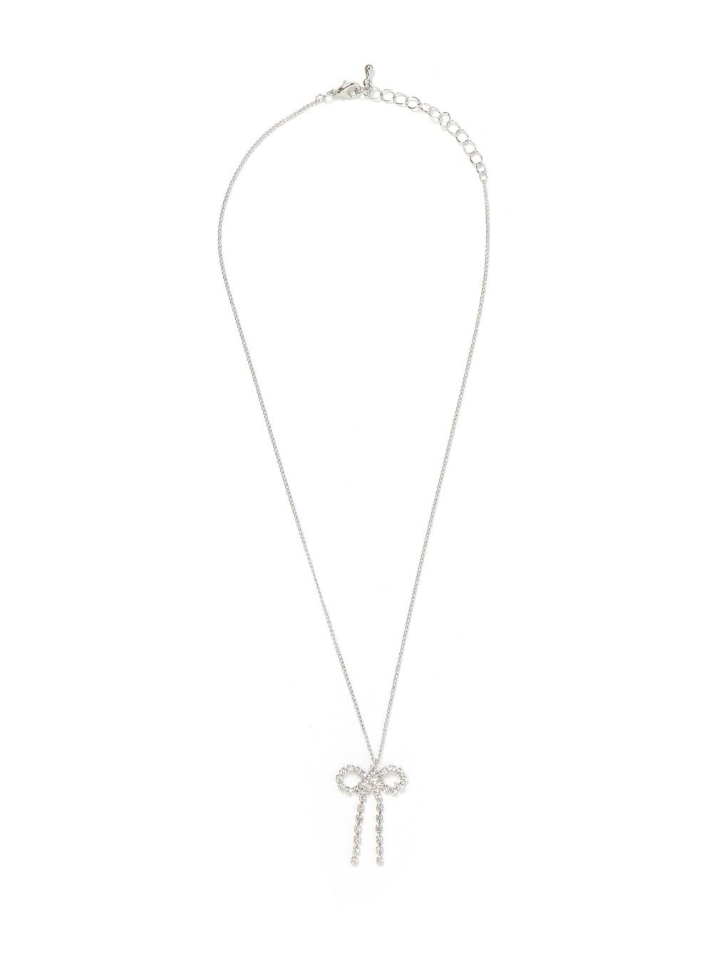 【BUBBLES】ビジューリボンネックレス