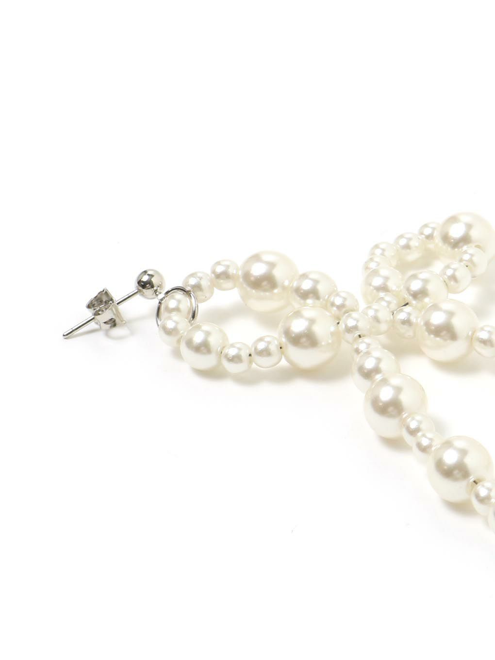 【BUBBLES】リボンパールピアス