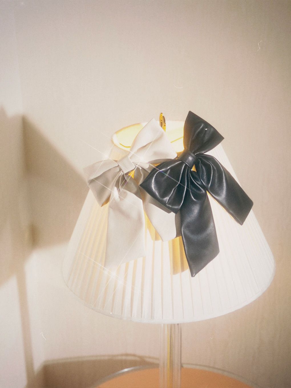 【BUBBLES】レザーリボンバレッタ