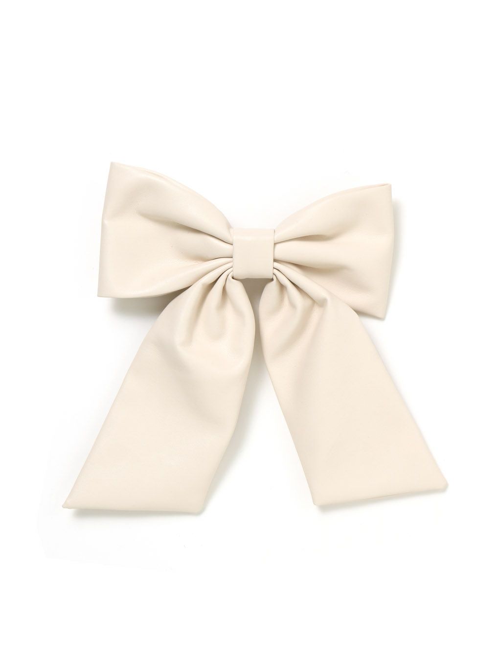 【BUBBLES】レザーリボンバレッタ