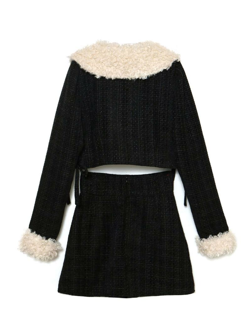 BUBBLES BOUTIQUE】fur collar set up | sparkling mall online store