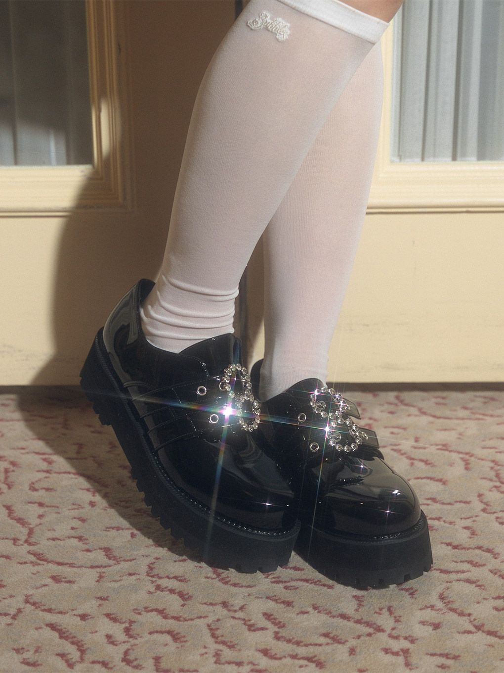 【BUBBLES】ダブルバックルシューズ