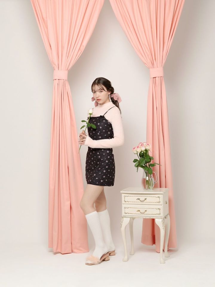 BUBBLES BOUTIQUEshaggy ribbon onepiece   sparkling mall online store