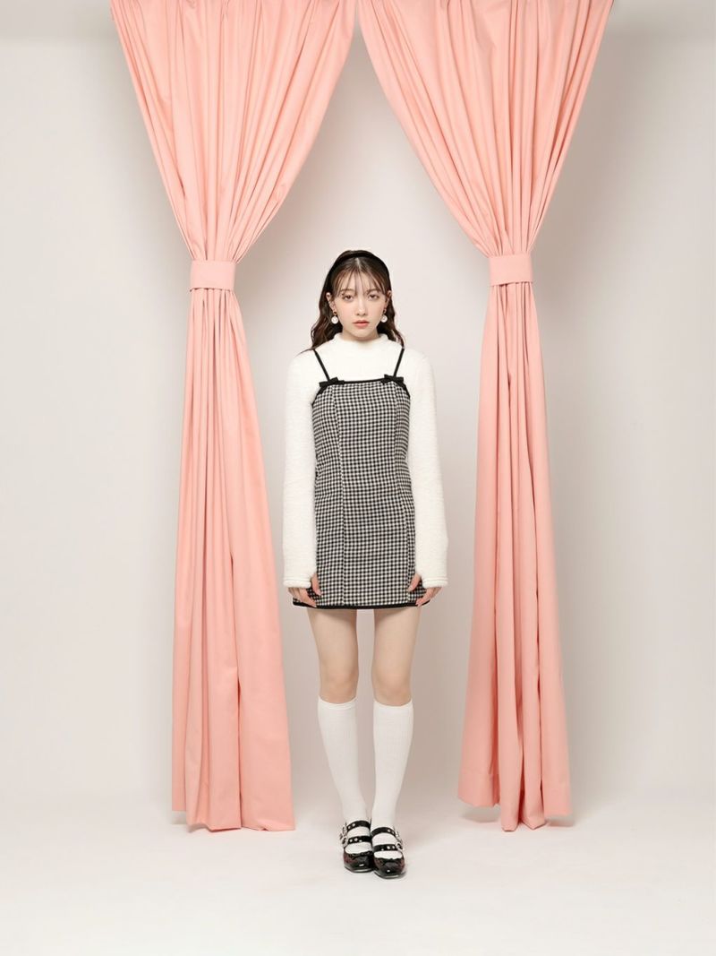 BUBBLES BOUTIQUE】shaggy ribbon onepiece | sparkling mall online store